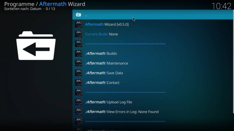 Aftermath Wizard Kodi Addon installieren - Kodi-Tipps.de